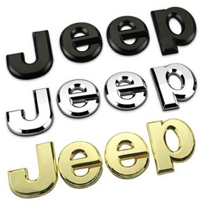 JEEP 레터링 엠브럼 스티커 자동차 오프로드 지프 메탈 크롬 엠블럼