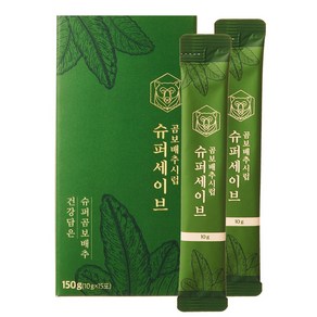 슈퍼세이브 곰보배추차 원액 시럽 야생차 못난이배추 유아부터 어른까지 스틱, 10g, 15개입, 2개