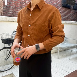 [1+1할인/기획상품] 리버 골덴 코듀로이 오버핏 셔츠 긴팔 남방 (3colo) 캐주얼 정장 댄디 와이셔츠