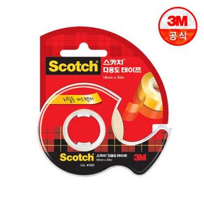 스카치 다용도 셀로판 테이프 디스펜서 583 18mm x 30m, 5개