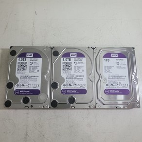 중고하드 WD 웬디 PUPLE(퍼플) SATA HDD 1TB 2TB 3TB 4TB 3.5인치 CCTV용적합, WD퍼플