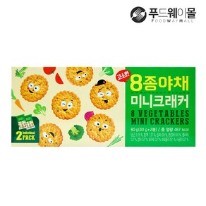 고소한 8종야채 미니크래커 80g, 1개