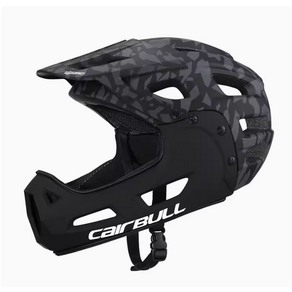 CAIRBULL MTB헬멧 풀페이스헬멧 탈부착식, M/L(54-61CM), 위장, 1개