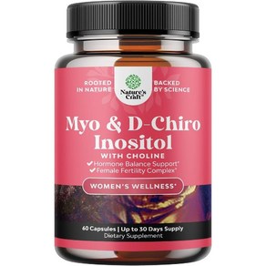 Myo-Inositol D-Chio 이노시톨 다낭성 난소, 1개, 60정