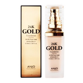 앙쥬 24K 골드 파운데이션 40ml(SPF50+), 1개, 21호