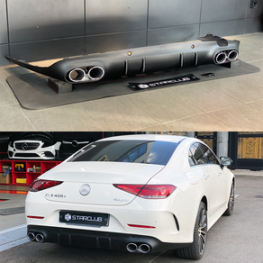 스타클럽 벤츠 CLS C257 CLS53 AMG 디퓨저 머플러 셋트, 실버, 부천스타클럽(공임비 15만 현장지불), 1개