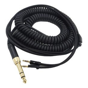 Hifiman He400S 헤드폰용 교체용 오디오 케이블 듀얼 2.5mm ~ 3.5mm 6.35mm 커넥터, 180만, 플라스틱, 검은 색, 1개