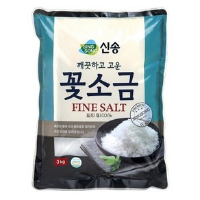 신송 꽃소금 3kg, 1개