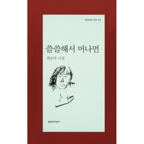 쓸쓸해서 머나먼:최승자 시집