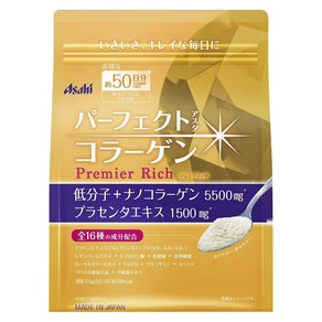 Asahi 퍼펙트 아스타 콜라겐 5500mg 프리미어 리치 파우더, 378g, 1개