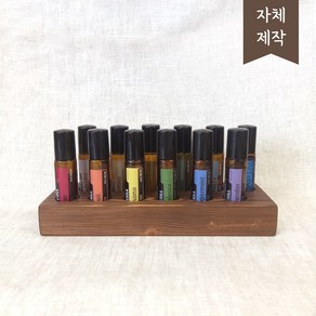 10ml 롤온 12구 원목 에센셜 오일 스탠드 진열대 거치대 선반 오일랙, 내추럴