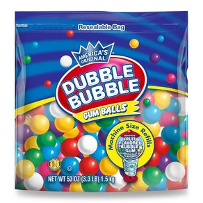 Dubble Bubble Gumball 미국 더블버블 아메리칸 오리지널 대왕 풍선껌 껌볼 기계 리필 1.5kg