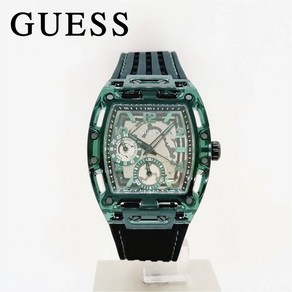 게스 GUESS 그린 블랙 피닉스 남성시계 GW0499G7 백화점 AS