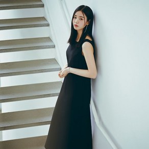 셀렙샵 에디션 슬리브리스 미니멀 롱 원피스