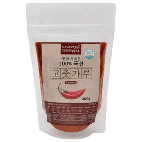 청정식품 국산 청양 고운 고춧가루 매운맛, 1개, 300g