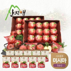 산지애 미시마 사과 5.4kg (2.7kg*2박스) + 사과주스 10팩, 2개