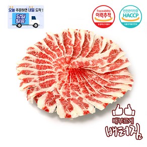 (당일출돼지) 청정지역 고마블 와규 우삼겹 삼겹양지, 1kg, 1개