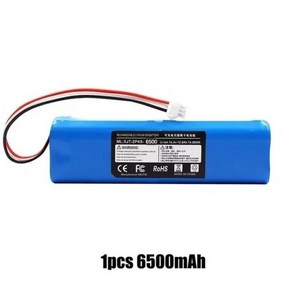 리드스토 R1 로이드미 이브 플러스 비오미 S9 로봇 진공 청소기 배터리 팩 용량 12800mAh 액세서리 부품 교체용, 1) 6500mAh, 1) 6500mAh