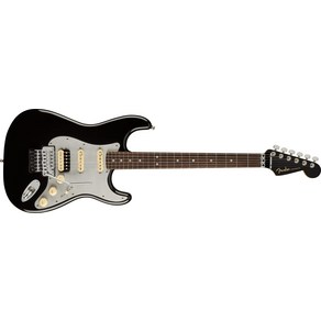 Fender American Ultra Luxe Stratocaster HSS Floyd Rose Rosewood Fingerboard Electric Guitar Mystic Black