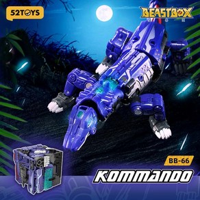 52TOYS Beastbox KOMMANDO 메카와 큐브로 변환 액션 피규어 4cm 보관함 포함, 1개