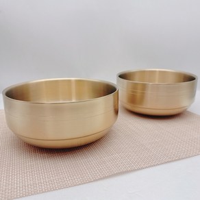 업소용 이중 스텐 티타늄 고궁탕기 탕그릇 국그릇, 1개, 2호 (18cm)