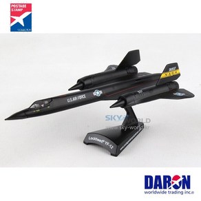 다론 비행기모형 나사 NASA YF-12 시험 전투기 버전 다이캐스트 1대200 Daon Postage Stamp, 1개