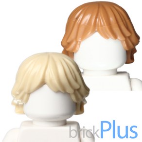 레고 헤어 대걸레스타일 / 루크 스카이워커 Minifig Hai Tousled and Layeed 92746, 탄색, 1개