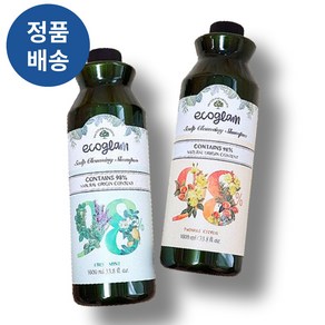 *ECOGLAM* 에코글램 스칼프 클렌징 천연샴푸 민트 시트러스 4개 탈모에좋은 건조한모발용 순한샴품 사계절 산뜻한사용감, 민트+시트러스, 2세트, 1L