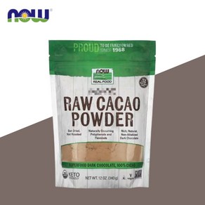 나우푸드 리얼 푸드 로우 카카오 파우더 Raw Cacao Powde 340g, 1개