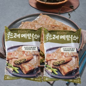 쉽쿡 곤드레메밀전병만두 1+1, 1.2kg, 2개