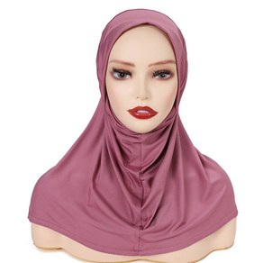 히잡 hijab 무슬림 저지 즉석 스카프 라이트 터번 말레이시아 숄 착용 준비 완료 스타일