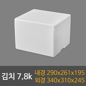 택배용 식품용 김치 7 8k(24ea) W-2호 스티로폼박스, 1개