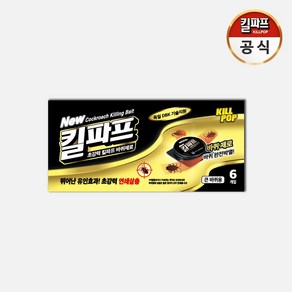 킬파프 바퀴제로 베이트 큰바퀴용 6개입 바퀴벌레 퇴치 제거제, 27g, 6개