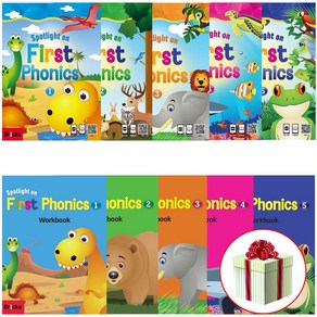 Spotlight on First Phonics 퍼스트 파닉스 1 2 3 4 5 단계 교재+워크북 세트 선택구매 사은품(붙이는메모지)