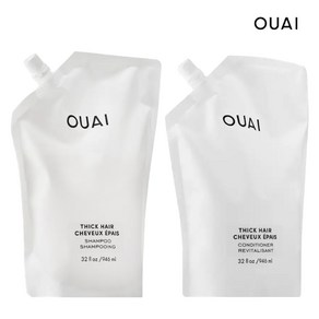 OUAI 웨이 Thick Hai Shampoo + condtione 946ml 듀오세트, 1개