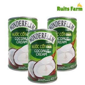 [루츠팜] 원더팜 코코넛크림 400mlX24개 베트남 코코넛 크림 coconut ceam, 24개, 400ml