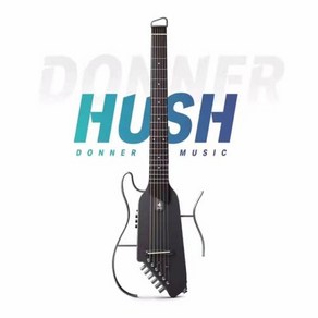 사일런트기타 Donne HUSH-I PRO 헤드리스 무소음 어쿠스틱 일렉트릭 기타 휴대용 분리형 여행용 HUSH, 7) HUSH-I Black, 1개, 7) HUSH-I Black