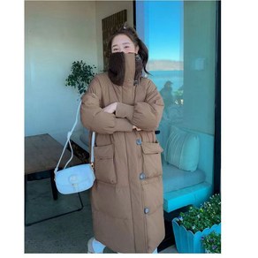 역시즌 롱패딩 여성 오버사이즈 도톰 패션 후드 롱
