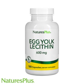 네이처스플러스 계란 노른자 난황 레시틴 300mg 180캡슐, 180정, 1개