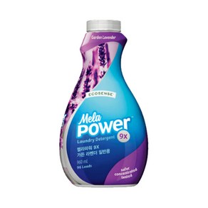 멜라루카 멜라파워 9X 가든 라벤더 960ml(일반용/드럼용), 일반세탁기용(신형), 1개, 960ml