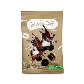 건조 마시멜로 퐁듀볼 다크 1개 벨기에 초콜릿, 30g