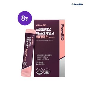 아프리카망고 워터믹스 복숭아 14포x4박스/8주, 56g, 4개