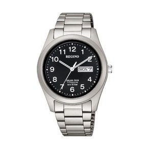 시티즌 시계 CITIZEN WATCH 레그노 REGUNO KM1-415-53 REGUNO레그노 솔라 텍 스탠다드 티타늄 모델 올 아라비아 블랙