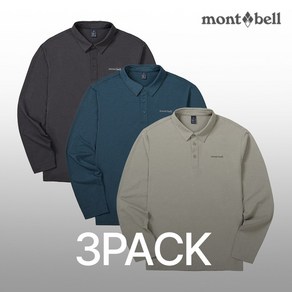 [3PACK] 몽벨 남성 소로나 긴팔 티셔츠_MW3GBMOL20B