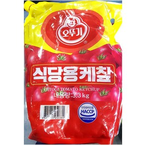 케찹 업소용 식당 식자재 오뚜기 토마토케찹 파우치 3.3kg-72394EA