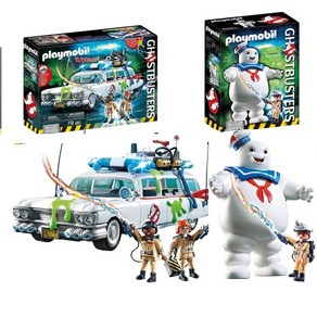 플레이모빌 PLAYMOBIL 9220 고스트버스터즈 Ecto-1 9221 마시멜로맨, 1개