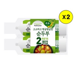 (냉장)[풀무원]소가순두부350g, 350g, 4개