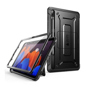 Supcase 갤럭시 탭S7플러스 / 탭S8플러스 12.4 호환 풀커버 케이스 태블릿케이스 보호필름 거치대