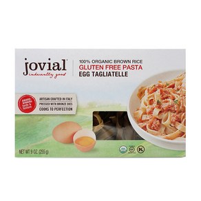 Jovial Foods 100％ 유기농 현미 글루텐 프리 파스타 에그 탈리아텔레 255 g