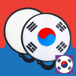 접이식 원단 컬러링 부채 (태극기), 단품